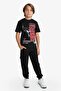 Elastic Waist Cargo Sweatpants for Boys F4171A825Wn - 3