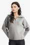 Oversize Polo Collar Half Zip Knitwear Sweater A8180Ax25Wn