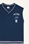 V-Neck Printed School Sweater for Boys F2709A825Au - 4