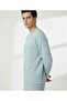Unisex Crew Neck Embossed Printed Inside Cotton Pocketed Top and Bottom Set - 7