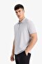 Anti-Wrinkle Zippered Polo Collar T-Shirt B7355Ax25Au - 4