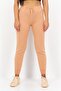 Women Regular Fit Drawstring Joggers Pants, Dusty Peach