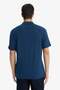 Regular Fit Crinkled Vertical-Textured Lightweight Polo Neck Short Sleeve T-Shirt E1207AX25AU - 6