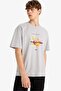 100% Cotton Boxy Fit Crew Neck Printed Short Sleeve T-Shirt F8567Ax25Hs - 4