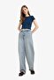 Fitted Crew Neck Ribbed Short Sleeve Basic T-Shirt E0288Ax25Au - 2