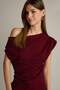 Fitted Basic Plain One-Shoulder Black Blouse F8993AX25SM - 3