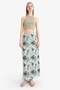 A Form Patterned Regular Waist Combed Cotton Lining Tulle Maxi Skirt D7077Ax25Au - 3