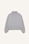 Relax Fit Half Turtleneck Printed Thick Zipper Sweatshirt F7890Ax25Au - 5