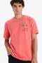 100% Cotton Regular Fit Crew Neck Printed Short Sleeve T-Shirt F8543Ax25Hs