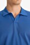 Regular Fit Polo Collar Fine Textured Short Sleeve T-Shirt F8477AX25AU - 5