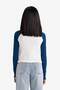 Fitted High Neck Zipper Printed Ribbed Camisole Long Sleeve T-Shirt Girls E9654A825Au - 6