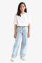 Baggy Fit Wide-Leg Jeans Pants Girls E9833A825AU - 2