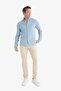 Slim Fit Slim Cut Tapered Leg Pocketed Textured Trousers E7959AX25AU - 2