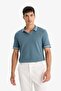 Regular Fit Polo Neck Bubble Short Sleeve T-Shirt F6265Ax25Sm - 4