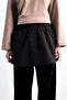 Relax Fit Semi-Elastic Band Waist Poplin Hijab Concealer Piece F8527Ax25Sm - 2
