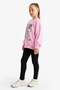 100% Cotton Elastic Waist Long Length Black Leggings for Girls A6907A826Au - 3