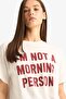 100% Cotton Oversized Printed T-Shirt E8683Ax25Au - 4