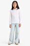 Okul Slim Fit Slim Fit Bengaline Long Sleeve School Shirt Girl Child K9023A625Au - 2