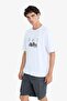100% Cotton Boxy Fit Crew Neck Printed Short Sleeve T-Shirt F8556Ax25Hs - 4