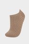 Women's 7-Pack Cotton Booties Socks F5635Axns - 8