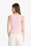Fitted U-Neck Ribbed Camisole Undershirt F7818Ax25Au - 6
