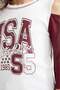 Slim Fit Narrow Cut Crew Neck Printed Ribbed Long Sleeve School T-Shirt Girls F7582A825Au - 6