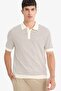 Buttoned Striped Knitwear Polo Shirt F2729Ax25Au - 2