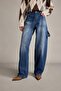 100% Cotton Baggy Fit Jean Trousers G0465Ax25Sm - 4