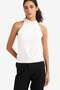 Fitted Halter Neck Knitwear Undershirt F7282Ax25Au