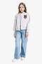 College Collar Back Printed Bomber Jacket Girls F3262A825Au - 2