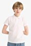 Okul 100% Cotton Regular Fit Basic Pique Short Sleeve Polo T-Shirt for Boys K1689A625Au - 4