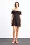 A-Line Floral Wrap Open Shoulder Mini Dress G0281Ax25Sm