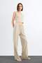 Fitted Striped V Neck Blazer Vest F9014Ax25Sm - 2