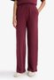 Straight Fit Wide Leg Burgundy Women's Sweatpants D3759Ax/Br170 - 4