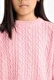 Standard Fit Crew Neck Knitwear Sweater Girls E7880A825Au - 5