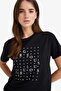 100% Cotton Relax Fit Printed Combed Cotton T-Shirt F8462Ax25Au - 4