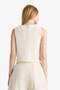 Loose Fit V-Neck Knitwear Look Tie-Front Sleeveless Blouse F6260Ax25Sm - 7