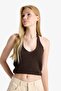 Slim Fit Slim Fit Halter Neck Knitwear Undershirt F8367Ax25Hs - 3