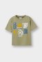 Crew Neck Printed Short Sleeve T-Shirt Baby Boy D7928A525Sm