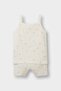 Pajama Set Fruit Patterned Strappy Ribbed Top Shorts Baby Girl E4654A525Hs - 4