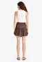 Patterned High Waist Combed Cotton Lining Crinkle Viscose Mini Skirt F7223Ax25Hs - 6