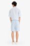 100% Linen Relax Fit Bermuda Shorts F4599Ax25Hs - 7
