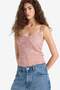 Slim Fit Slim Fit V Neck Lace Strap Tank Top F6005Ax25Hs - 5