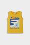 100% Cotton Crew Neck Palm Pattern Undershirt for Baby Boy E1304A525Hs