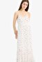 A-Line Lace V-Neck Floral Crinkle Fabric Strap Maxi Dress E6069Ax25Sm - 4