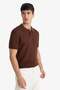 Standard Fit Polo Collar Knitwear Short Sleeve T-Shirt C9582Ax25Sm - 4