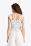 Fitted Floral Textured Tank Top F6404Ax25Hs - 6