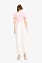 100% Cotton Barrel Fit Regular Waist Ankle Length White Jean Trousers F4670Ax25Hs - 8