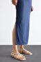 Slim Fit Slim Fit Slit Midi Skirt F8335Ax25Sm - 7
