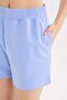 100% Cotton Elastic Waist Pocketed Shorts U3357Az25Sm - 5